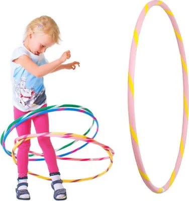 Produktbild von Bunter Kinder Hula Hoop für kleine Profis, Ø60cm, Rosa-Gelb