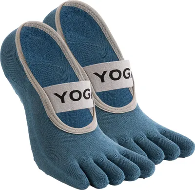 Produktbild von Zehensocken für Damen und Herren, rutschfeste Yogasocken mit Noppen, 5-Zehen-Sportsocken für Pilates, Barre, Ballett und Fitness