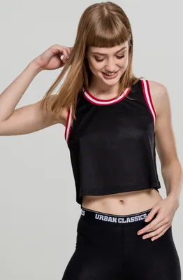 Produktbild von Urban Classics Ladies - Cropped Mesh Tank Top - S