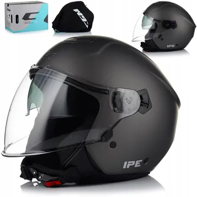 Produktbild von CGM 126A Jethelm mit Sonnenblende und schnellem Visierwechsel | Motorradhelm Rollerhelm Halbschalenhelm | ECE 22.06 | XL (60 cm)