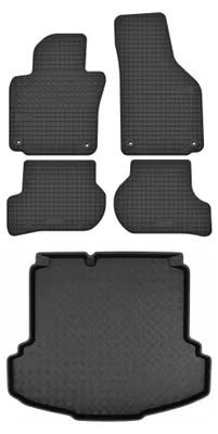 Immagine prodotto di Tappetini gomma SolidTread + bagagliaio per Volkswagen Jetta V 2005-2011 5 pezzi