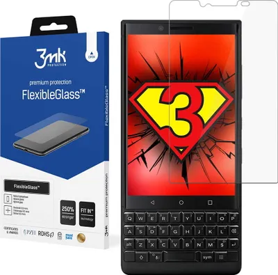 Produktbild von 3mk Display Hybridglas FlexibleGlass für BlackBerry KEY2  0,3mm 7H