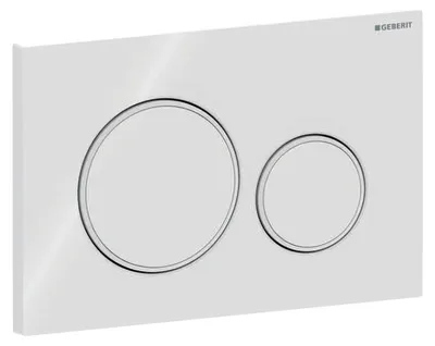 Immagine prodotto di Geberit Sigma20 plaques de déclenchement pour rinçage à 2 quantités, rond, 115.882.11.1, 115.882.11.1