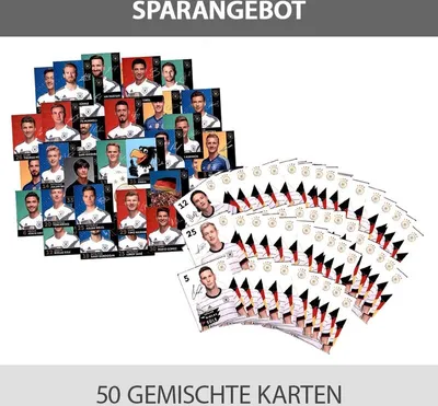 Produktbild von EM 2020 REWE + WM 2018 REWE Sammelkarten - je 50 gemischte Karten