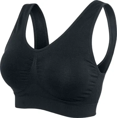 Produktbild von Urban Classics BH Damen Ladies Pads Sport Bra schwarz 3XL