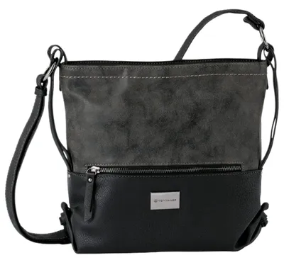 Image de TOM TAILOR - Sac bandoulière en simili cuir, modèle Elin Cross Bag M, couleur noire