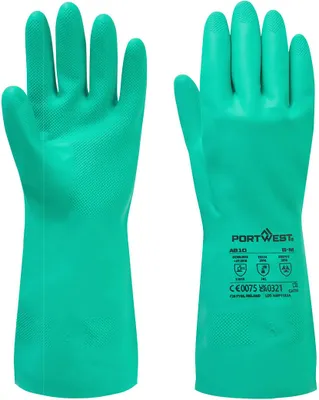 Zdjęcie produktu dla Portwest A810 Nitrosafe rękawica chroniąca przed chemikaliami Green rozmiar S