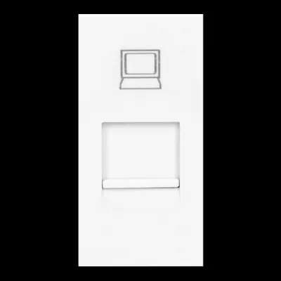 Obrázok produktu pre NOEN RJ45, modulárna zásuvka 22,5x45mm RJ45 cat 5e, biela