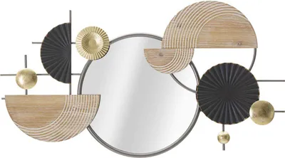 Produktbild von Mauro Ferretti – abstrakter Wandspiegel, 90,2 x 5,1 x 50,2 cm, mehrfarbig