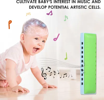 Produktbild von Mundharmonika Diatonic Blues 10 Löcher Harfe Mundharmonika Harzschale für Kinder Erwachsene und Anfänger