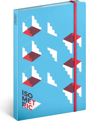 Obrázek produktu pro Notes Isometric, nelinkovaný, 13 × 21 cm