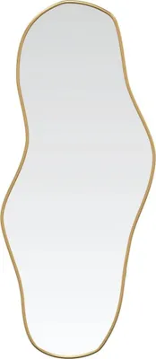 Zdjęcie produktu dla Lustro ścienne, złote, 100x45 cm