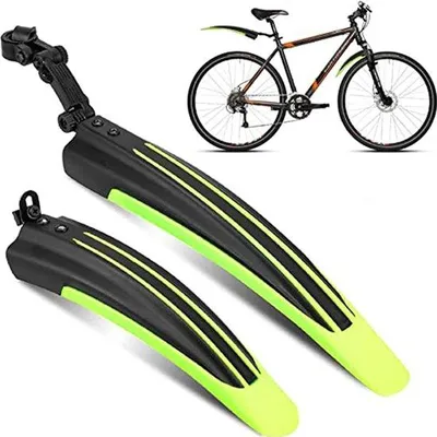 Immagine prodotto di Kit parafanghi posteriori regolabili per mountain bike e biciclette da città, compatibili con ruote da 20-26 pollici