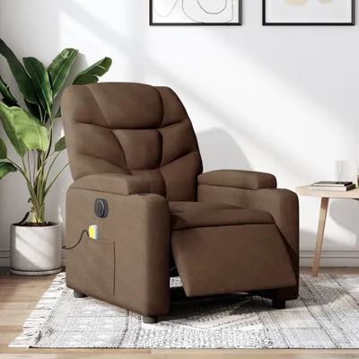 Produktbild von Massagesessel Elektrisch Braun Stoff , Klassische Sessel 2024 Neu