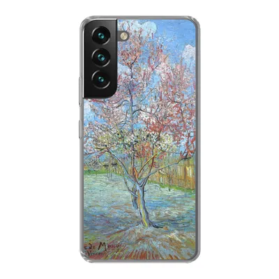 Produktbild von MuchoWow® Handyhülle Schutzhülle Hülle für Samsung Galaxy S22 Der rosa Pfirsichbaum - Vincent van Gogh Silikon Softcase Handy Hülle - Mobiltelefonhülle