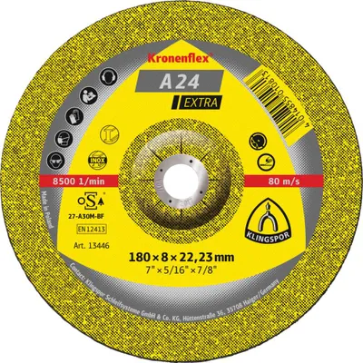 Produktbild von Schruppscheibe Klingspor A 24 Extra Ø 180x22,23 mm