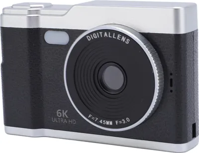 Obrázok produktu pre Digitálny fotoaparát, 48 MP, 8x zoom, predný a zadný objektív, viacero filtrov, 2,4-palcový displej, nerozmazaný, prenosný, kompaktný, pre študentov, na každodenné cestovanie, čierny