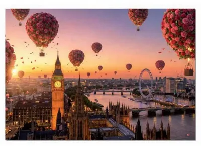 Obrázok produktu pre Educa London In Bloom Puzzle 1000 dielov, viacfarebné, pre deti, viacfarebné, univerzálna veľkosť