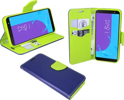 Obrázok produktu pre Samsung Galaxy J6 2018 puzdro na mobilný telefón flipové puzdro ochranné puzdro na smartfón modré
