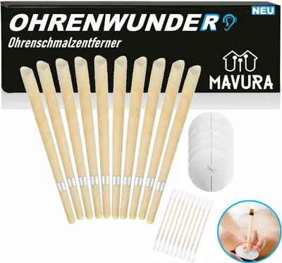 Produktbild von OHRENWUNDER Ohrenkerzen Set Ohren Reinigung Ohrkerzen Ohrenschmalzentferner [XXL Set]