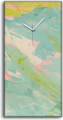 Produktbild von Wandbild Leinwand Bilder Wanduhr Geräuschlos Kunstdruck 30x60 Abstrakte Kunst - weiße Hände