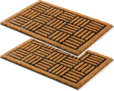 Image de Tapis de sol Astra pour intérieur et extérieur COCO HOME LOT DE 2 Naturel 40 x 60 cm
