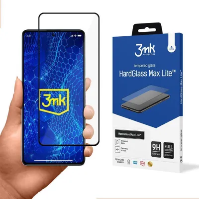 Produktbild von 3mk Display Gehärtetes Glas HardGlass Max Lite für Redmi Note 12 Pro/Pro+ 0,3mm 9H