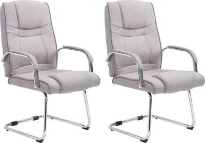 Produktbild von 2er Set Stühle Attila Stoff grau