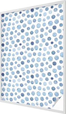 Obrázok produktu pre Vitrážová fólia na okno - 146x100 cm - vitrážový vzor - nepriehľadná dekoratívna fólia na ochranu súkromia - samolepiaca, UV ochrana - akvarelové bodky