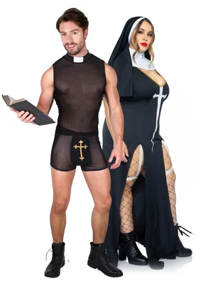 Produktbild von Priester Sünder und y Nonne für Erwachsene in Übergröße - Einheitsgröße