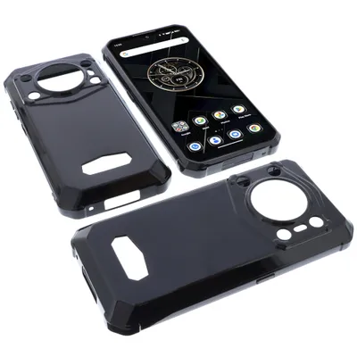Produktbild von foto-kontor Hülle kompatibel mit Oukitel WP22 Schutzhülle schwarz Tasche Gummi TPU Handy Schutz Handytasche Handyhülle Smartphone Case Kantenschutz Eckenschutz