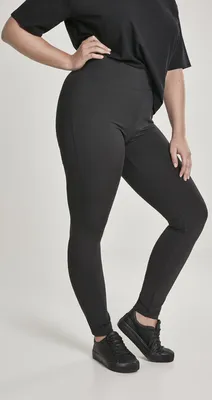 Immagine prodotto di Dámské leginy Urban Classics Donna Leggings a vita alta nero - XXL