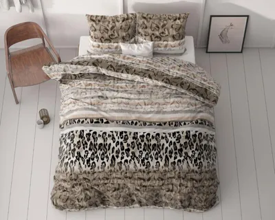 Produktbild von Sleeptime Tiger leopard Taupe 140 x 220 cm