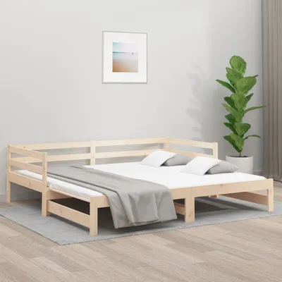 Produktbild von vidaXL Ausziehbares Tagesbett ohne Matratze 90x190 cm
