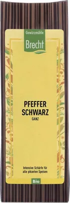 Produktbild von Gewürzmühle Brecht Pfeffer schwarz ganz BB -  - 180g