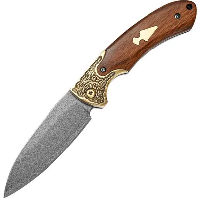 Produktbild von Outdoor Klappmesser WG748 - Braun / Gold kaufen KP39537