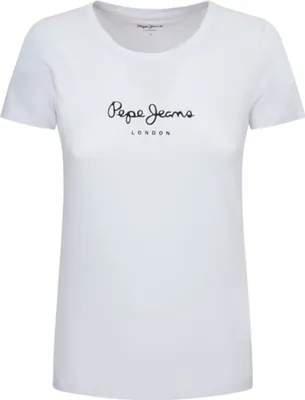 Produktbild von Pepe Jeans Damen T-SHIRT Weiß PL505202NEWVIRGINIA_BI800 : Größe - M Größe: M