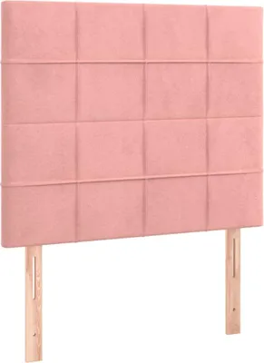 Produktbild von vidaXL Kopfteil Rosa 80x5x118/128 cm Samt