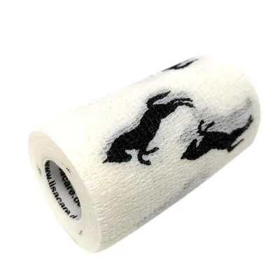 Produktbild von LisaCare kohäsive Bandage - Pferde Weiß - 10cm x 4,5m