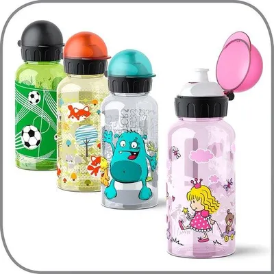 Produktbild von Famanu Trinkflasche Tritan - 0,5 Liter - sicher und praktisch - Racer Design