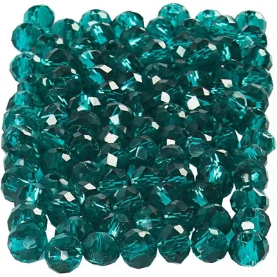 Image de perles à facettes vertes 4 mm 100 pièces