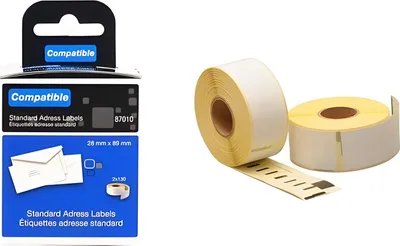 Produktbild von Dymo - Etikett | Adresse | Papier 89x28mm | Weiß | 2 Rolle