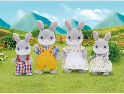 Productafbeelding van SYLVANIAN FAMILIES - 4030 - Gray Rabbit Family - Families