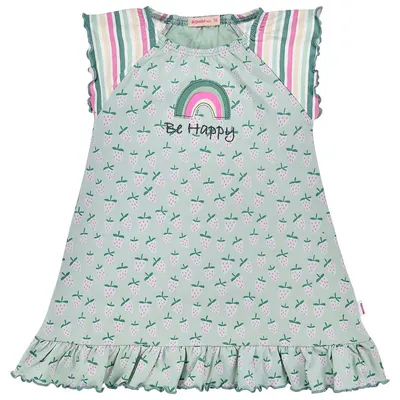 Produktbild von BONDI Baby Mädchen Kleid "Erdbeerallover" 86885 | Grün Größe: 86