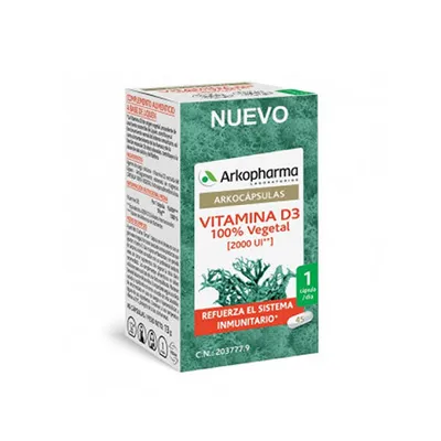 Immagine prodotto di Arkocapsulas Vitamina D3 45 Capsule