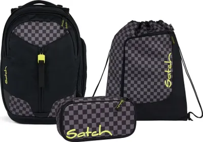 Produktbild von Satch Schulrucksack-Set MATCH Dark Skate, Mäppchen + Sportbeutel