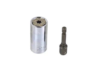 Obrázek produktu pro GEKO Univerzální nástrčná hlavice CrV 7-19mm + adaptér G15020