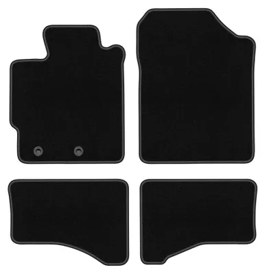 Productafbeelding van Velours automatten voor Toyota Yaris III FL 2017-2020 (hatchback) – 4-delig, zwart, op maat – Wielganizator BASIC
