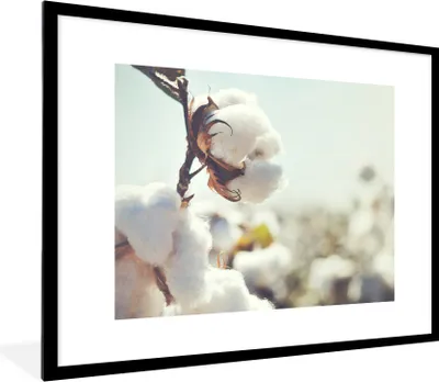 Produktbild von MuchoWow® Gerahmtes Poster Pflanzen - Blume - Zweig - Natur 80x60 cm - Poster mit Schwarzem Bilderrahmen Wandposter Rahmen Foto Bilder - Schlafzimmer-Dekorationen - Fotoposter