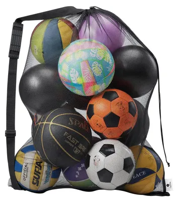 Productafbeelding van Ballentas balnet voetbaltas - Draagbaar - Nettas - Voor basketbal en volleybal